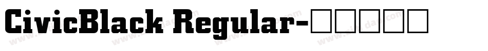 CivicBlack Regular字体转换
